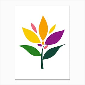 Flower Logo 1 Canvas Print