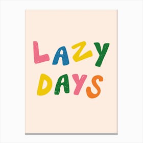 Lazy Days Canvas Print