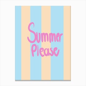 Summer Pleas Canvas Print