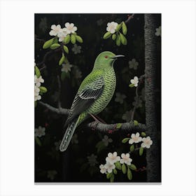 Ohara Koson Inspired Bird Painting Cuckoo 1 Canvas Print