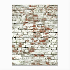 Distressed Brick Tile 6 Canvas Print