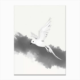 Flux Schnell A Delicate Expressive Bird In Midflight Is Depict 1 Canvas Print