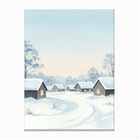 Winter Village Toile