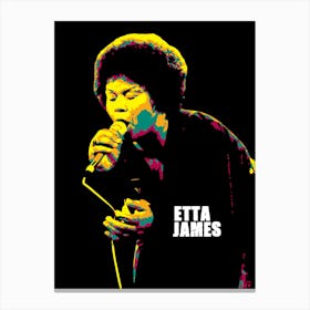 Etta James American Blues Singer Canvas Print