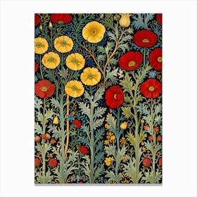 William Morris Poppies By William Morris Canvas Print