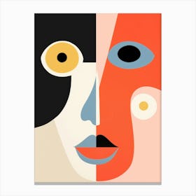 Abstract Portrait Of A Woman 5 Canvas Print