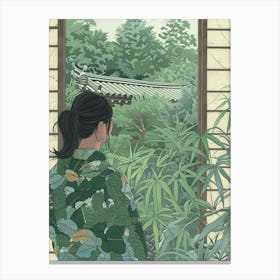 In The Garden Tofuku Ji Japan 2 Canvas Print