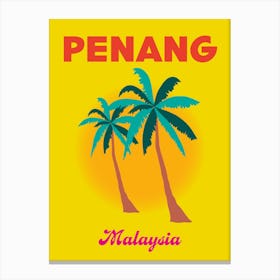Penang Malaysia Travel Print Canvas Print