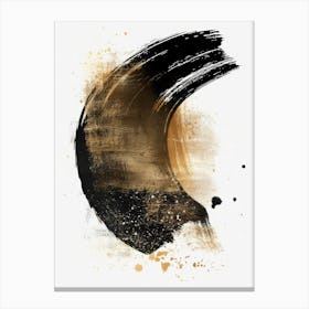 Abstract Brush Stroke Painting Canvas Print