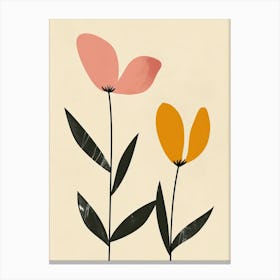 Florence Flower Market Boho Minimalist Style 1 Canvas Print