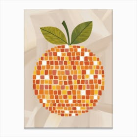 Orange Mosaic 55 Canvas Print