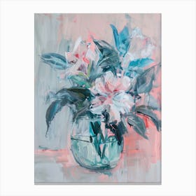 A World Of Flowers Hibiscus 1 Painting Canvas Print