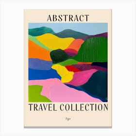 Abstract Travel Collection Poster Togo 1 Canvas Print