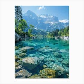 Clear Lake In Switzerland Canvas Print