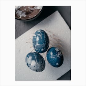 Marbled Easter Eggs Canvas Print