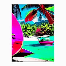 Koh Kood Thailand Pop Art Photography Tropical Destination Canvas Print