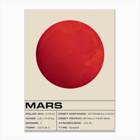 Mars Light Canvas Print