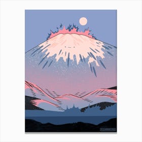 Moon Fuji Canvas Print