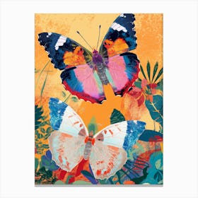 Butterflies In The Garden 1 Canvas Print