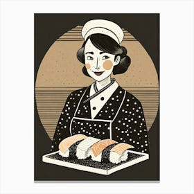 Sushi Chef Canvas Print