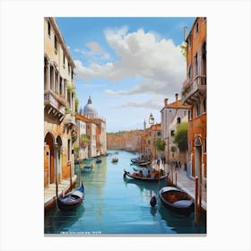 Venice Canal.10 Canvas Print