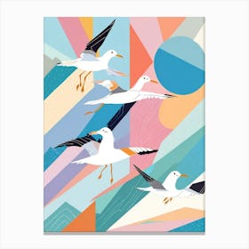 Seagulls In Flight 1 Canvas Print