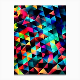 Abstract Triangles Canvas Print