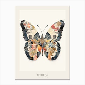 Colourful Insect Illustration Butterfly 33 Poster Canvas Print