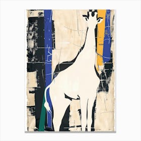 Giraffe 2 Cut Out Collage Canvas Print