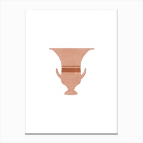 Minimal Greek Vase Calyx Canvas Print
