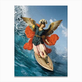 The Winged Surfer Canvas Print
