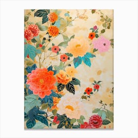 Great Japan Hokusai Japanese Floral 7 Canvas Print