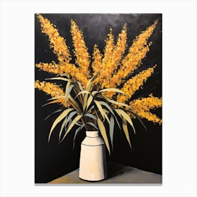 Bouquet Of Goldenrod Flowers, Autumn Fall Florals Painting 1 Canvas Print