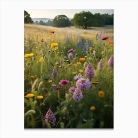 Wildflowers In The Meadow 1 Canvas Print