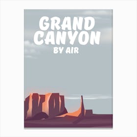 Grand Canyon By Air  Canvas Print