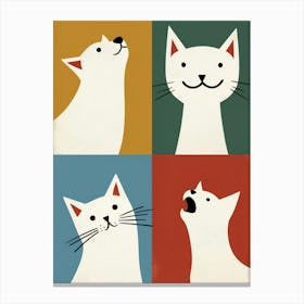 Four Cats Canvas Print