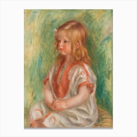 Claude Renoir, Pierre Auguste Renoir Canvas Print