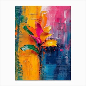 Abstract Flower Painting Canvas Print