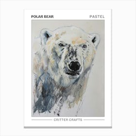 Polar Bear Pastel Watercolour 3 Poster Toile