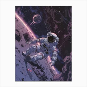 Astronaut In Space 5 Canvas Print