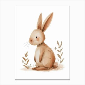 Rhinelander Rabbit Kids Illustration 4 Canvas Print
