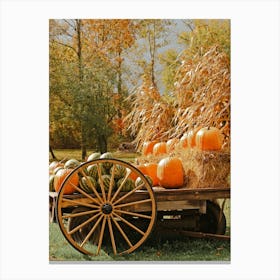 Fall Farm Decor Canvas Print