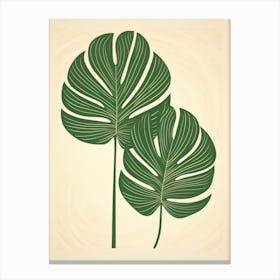 Monstera Leaves Canvas Print