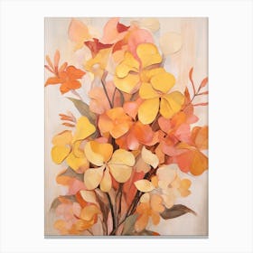 Fall Flower Painting Lantana 2 Canvas Print