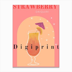 Strawberry Daiquiri Canvas Print