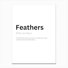 Feathers Definition Meaning Canvas Print