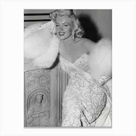 American Actor Marilyn Monroe Vintage Canvas Print