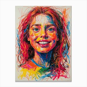 Portrait Of A Girl 9 Canvas Print