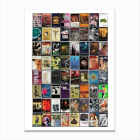 Grunge Music Print - Original Cassette Covers Canvas Print