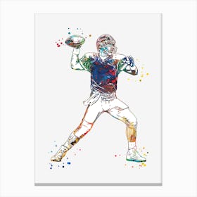 American Football Player 1 Canvas Print